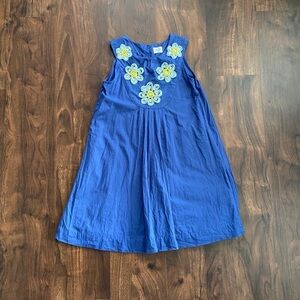 Mini Boden Lined Embroidered Flower Jewel Dress
